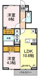 グランツ長岡の物件間取画像